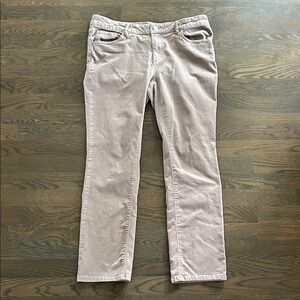 LOFT Tan Straight Leg Corduroy Pants